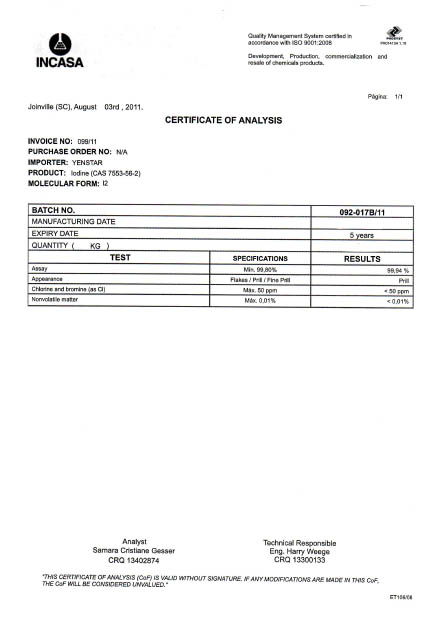 USP Grade 碘 USP Grade 碘 比利時硝酸 USP Grade 碘化鉀